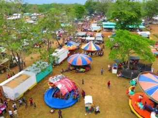 Aerial view of Belize Agric Show 2025 at NATS Grounds in Belmopan