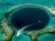 Aerial view of Blue Hole Belize