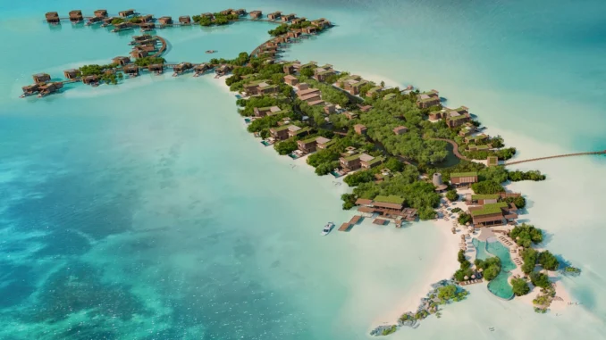 cayo-rosario-belize Aerial view of Cayo Rosario Belize