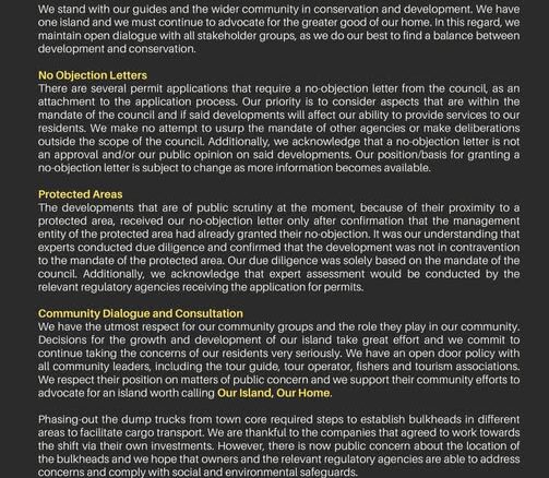 San Pedro development near protected areas