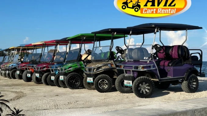 Golf cart rental in San Pedro Belize